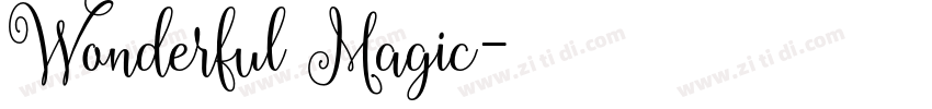 Wonderful Magic字体转换